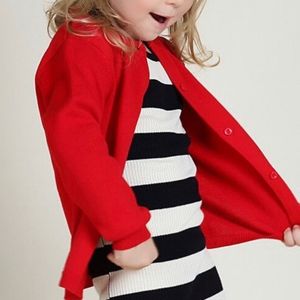 !!! Merino Wool Red Cardigan